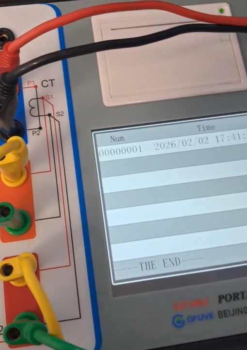 2000A primary current injection test set on-site of Morocco client